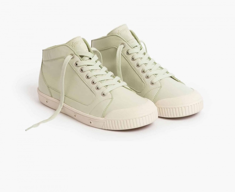 Basket Spring Court M2 Lambskin Vert Clair Femme | POX-07329740